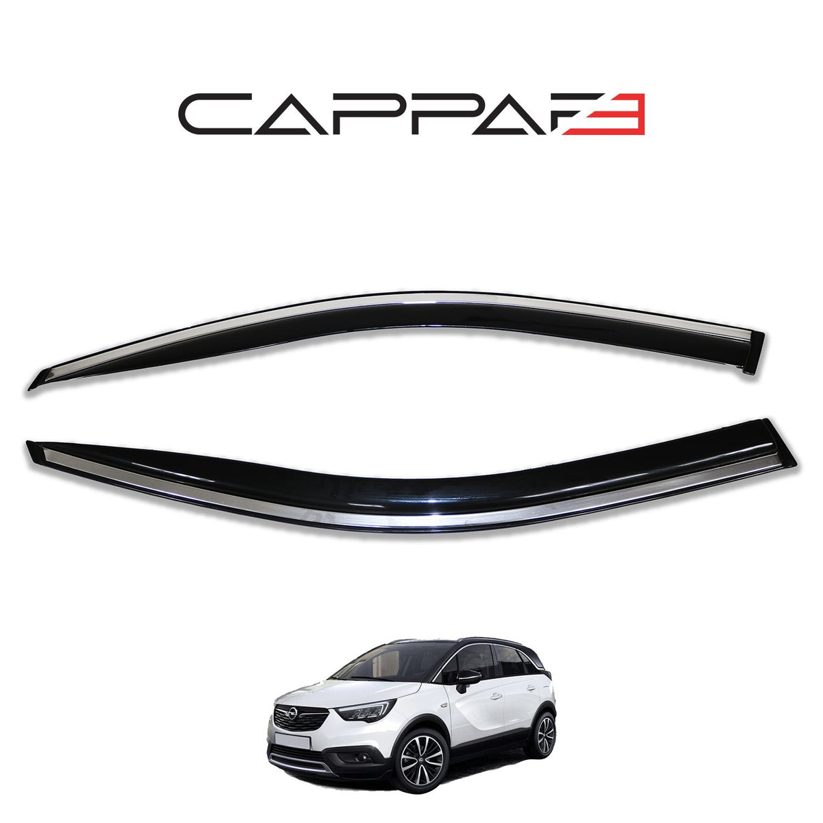 Opel Crossland 2020-2024 ile Uyumlu Cam Rüzgarlığı 4 Adet
