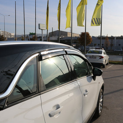 Opel Crossland 2020-2024 ile Uyumlu Cam Rüzgarlığı 4 Adet