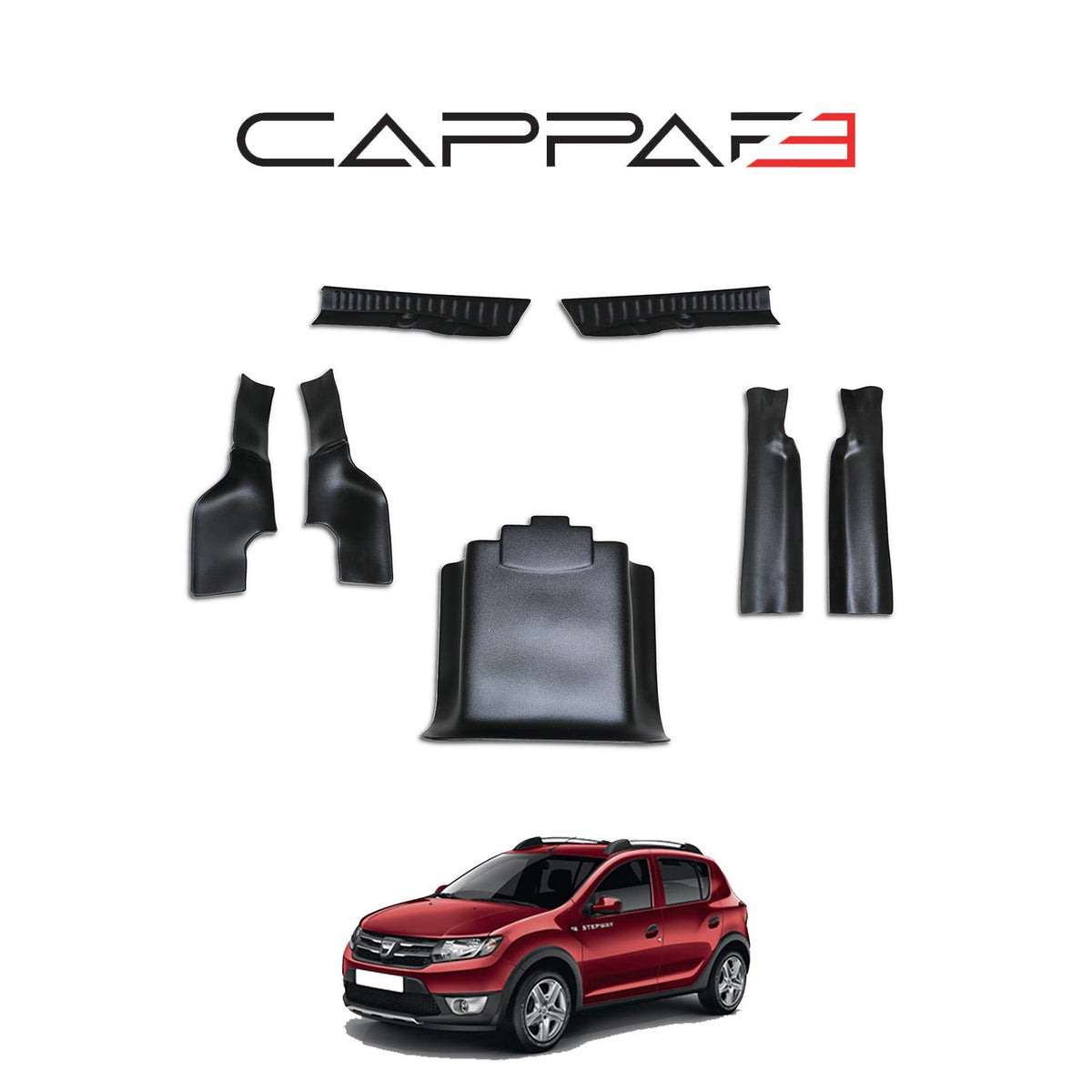 Dacia Sandero 2 2012-2020 iç trim 7 parçalı set