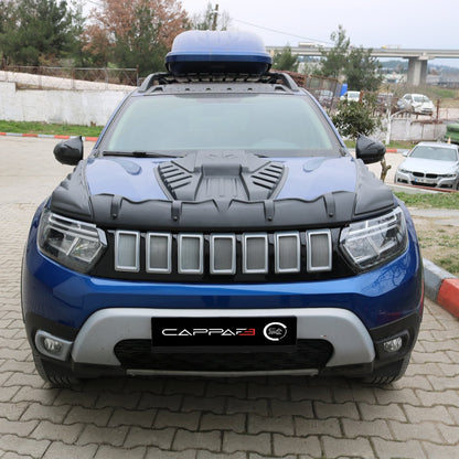 Dacia Duster 2 2018-2023 ile Uyumlu Ön Panjur Jeep Model 2 Adet