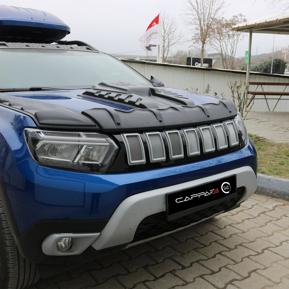 Dacia Duster 2 2018-2023 ile Uyumlu Ön Panjur Jeep Model 2 Adet