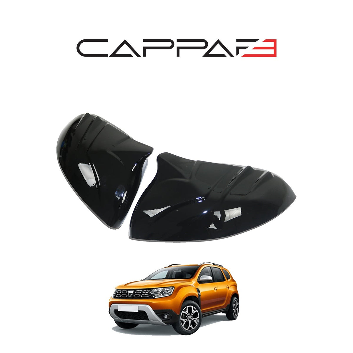 Renault / Dacia Duster 3 2024-2026 ile Uyumlu Ayna Kapağı Yarasa 2 Adet