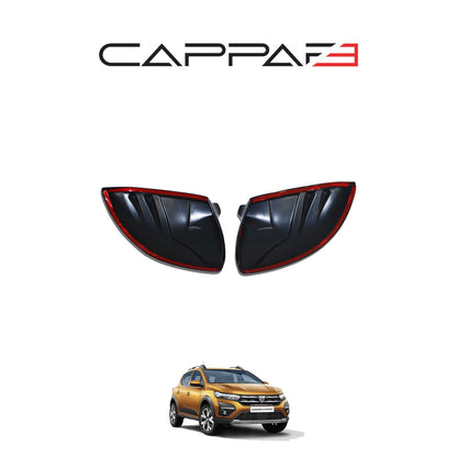 Dacia Sandero 3 2021-2026 yarasa ayna kapağı 2 parçalı set – 4