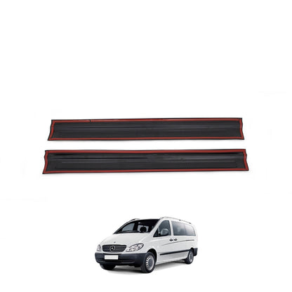 Mercedes Vito 2004 siyah akrilik kapı eşiği 2 parçalı set – 7