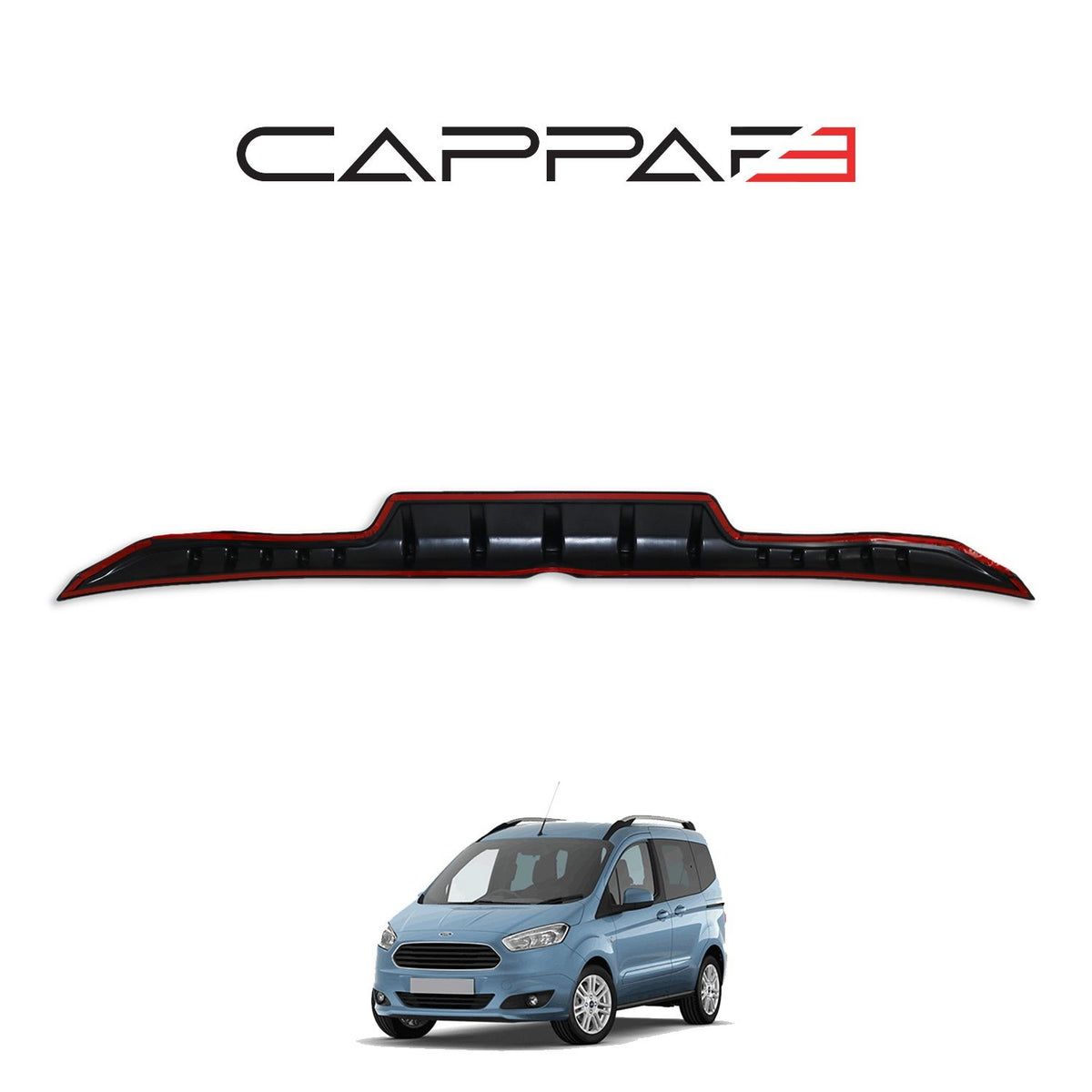 Ford Courier 2018 Monster Kit siyah akrilik düz desen 12 parçalı dodik seti – 5
